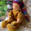 Minipüppchen nach Art der Waldorfpuppe gelb 2 – Bild 2