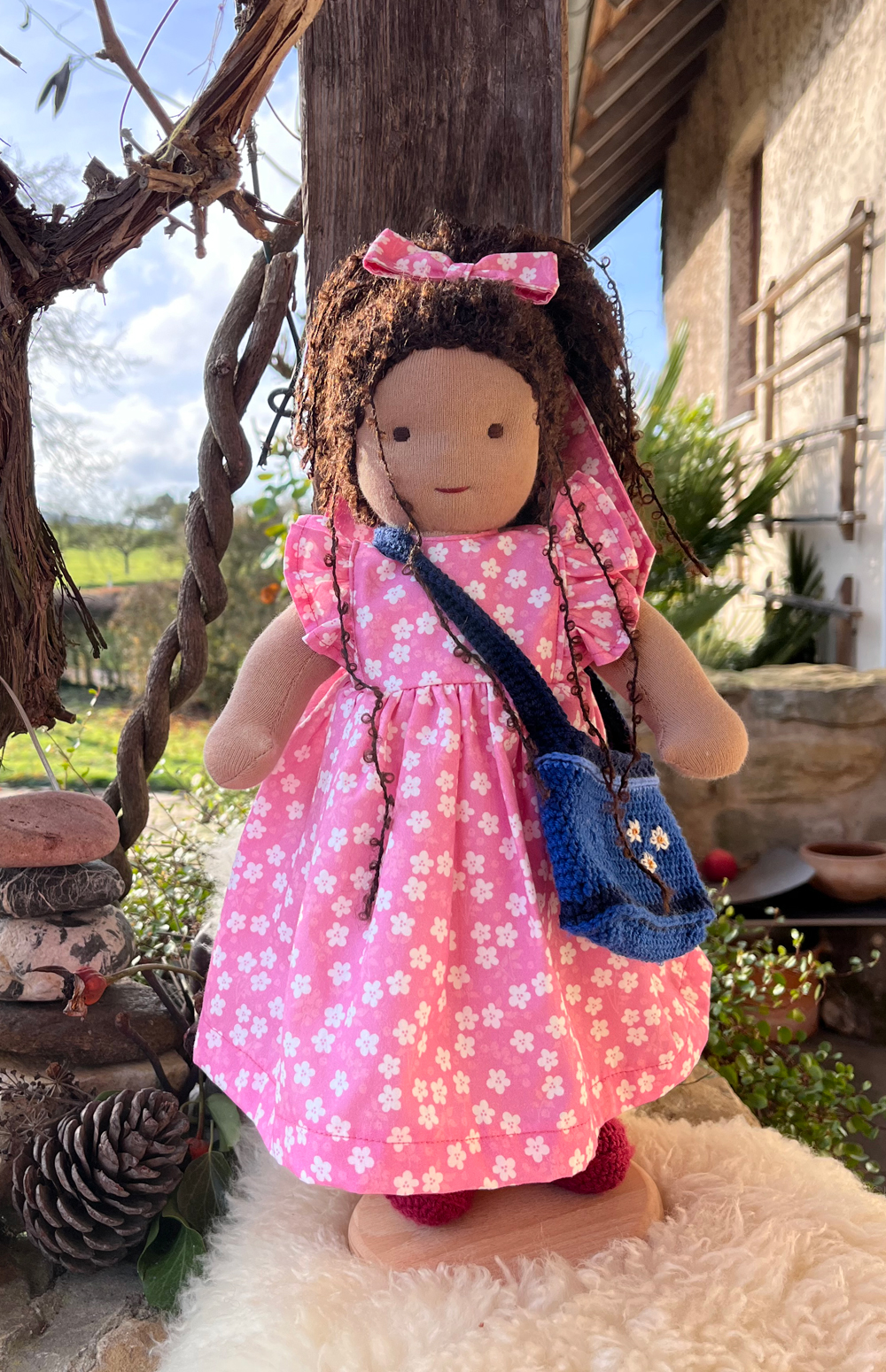 Stoffpuppe nach Waldorfart Leana